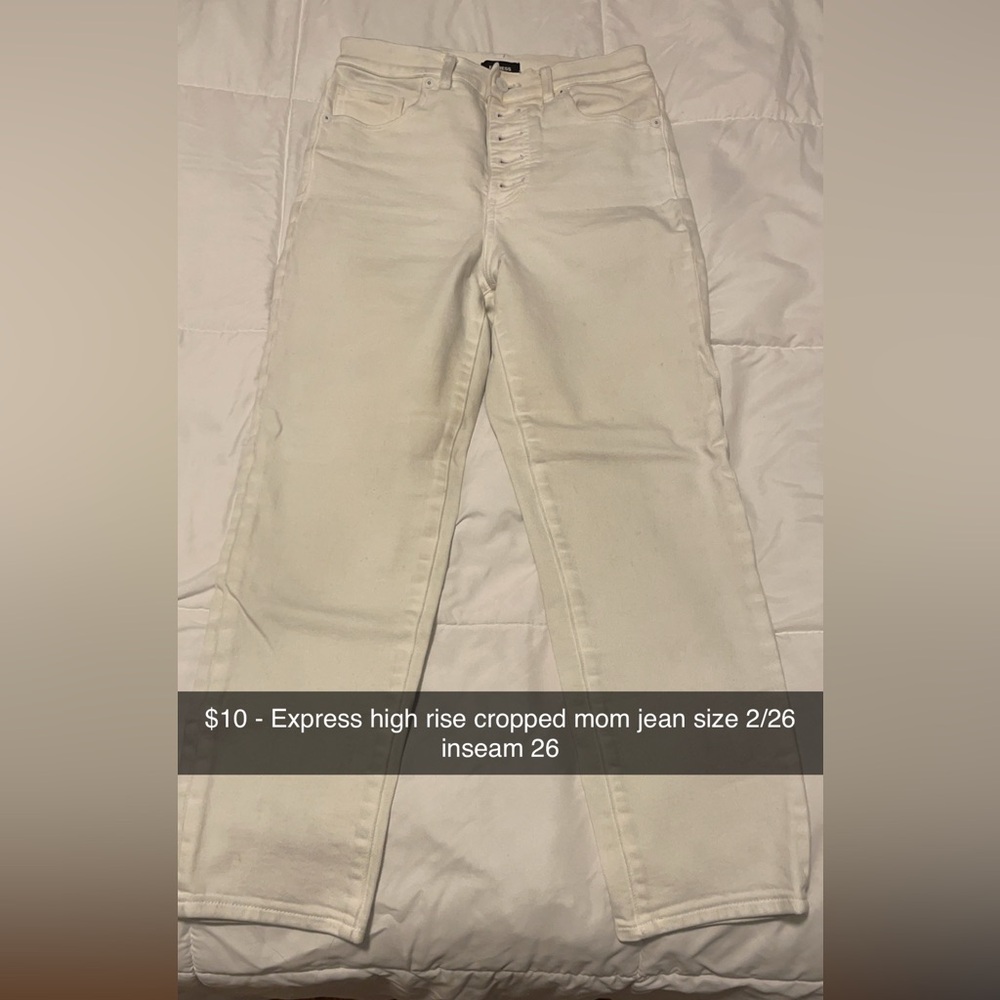 Express high rise mom jean
